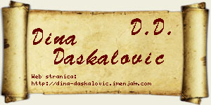 Dina Daskalović vizit kartica